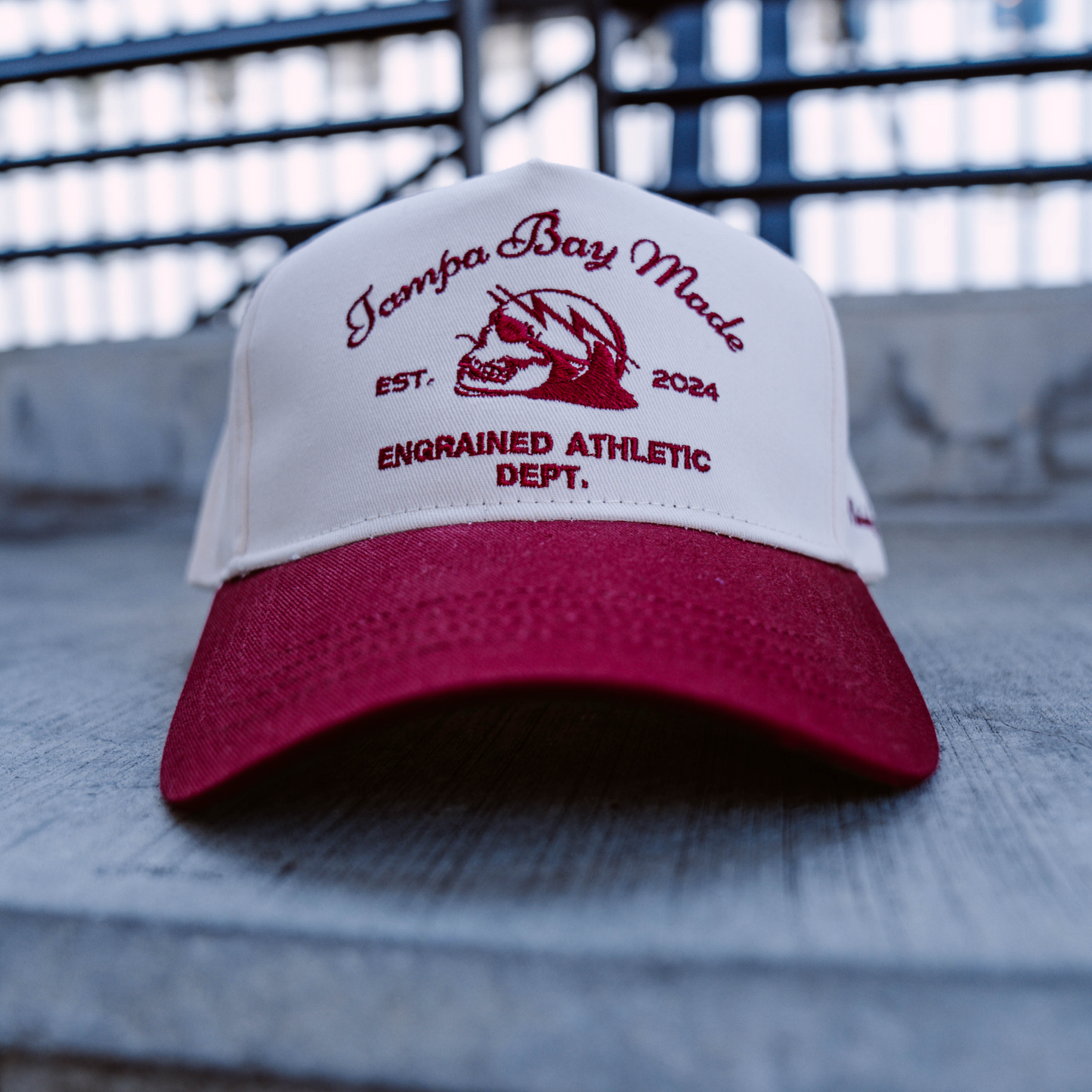 Tampa Bay Made Classic Snapback (Cream/Garnet)