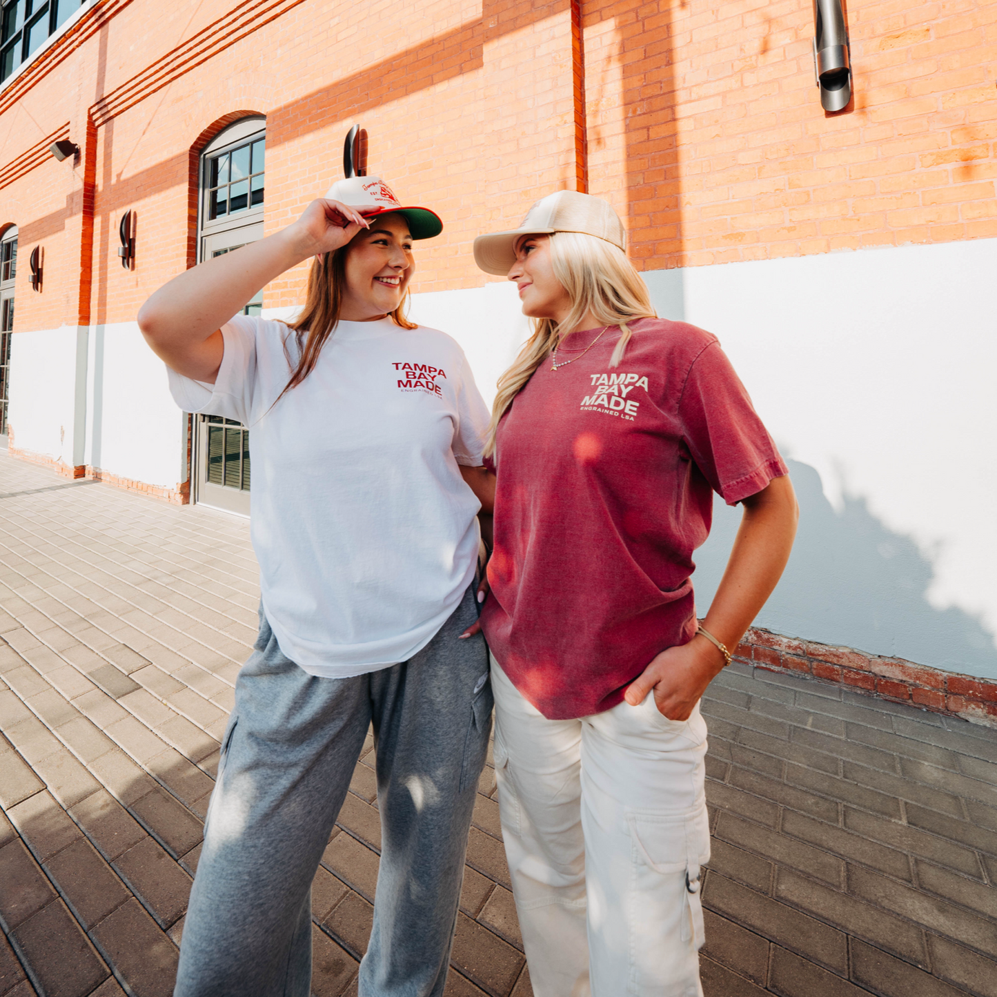 TBM Staple Tee (Washed Red/Cream)