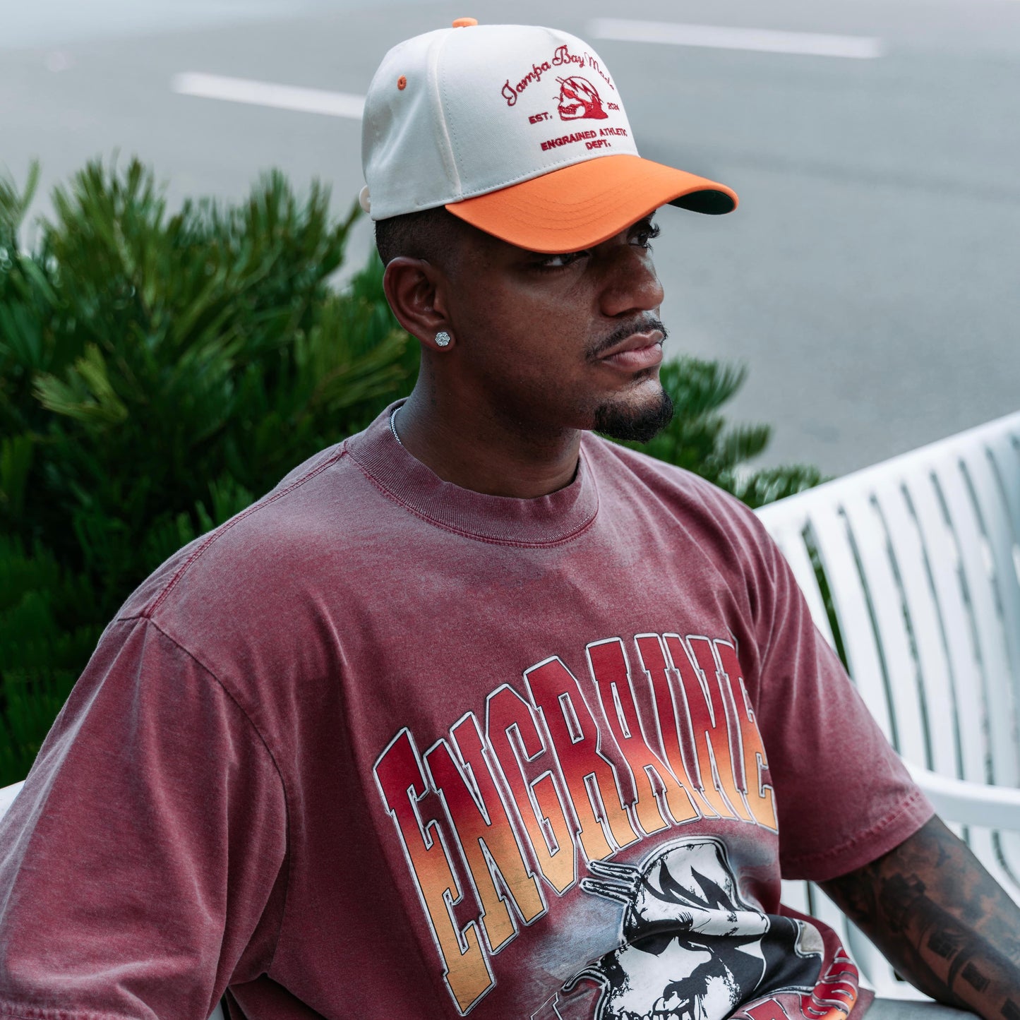 Limited Edition Football Division Graphic Tee (Red)