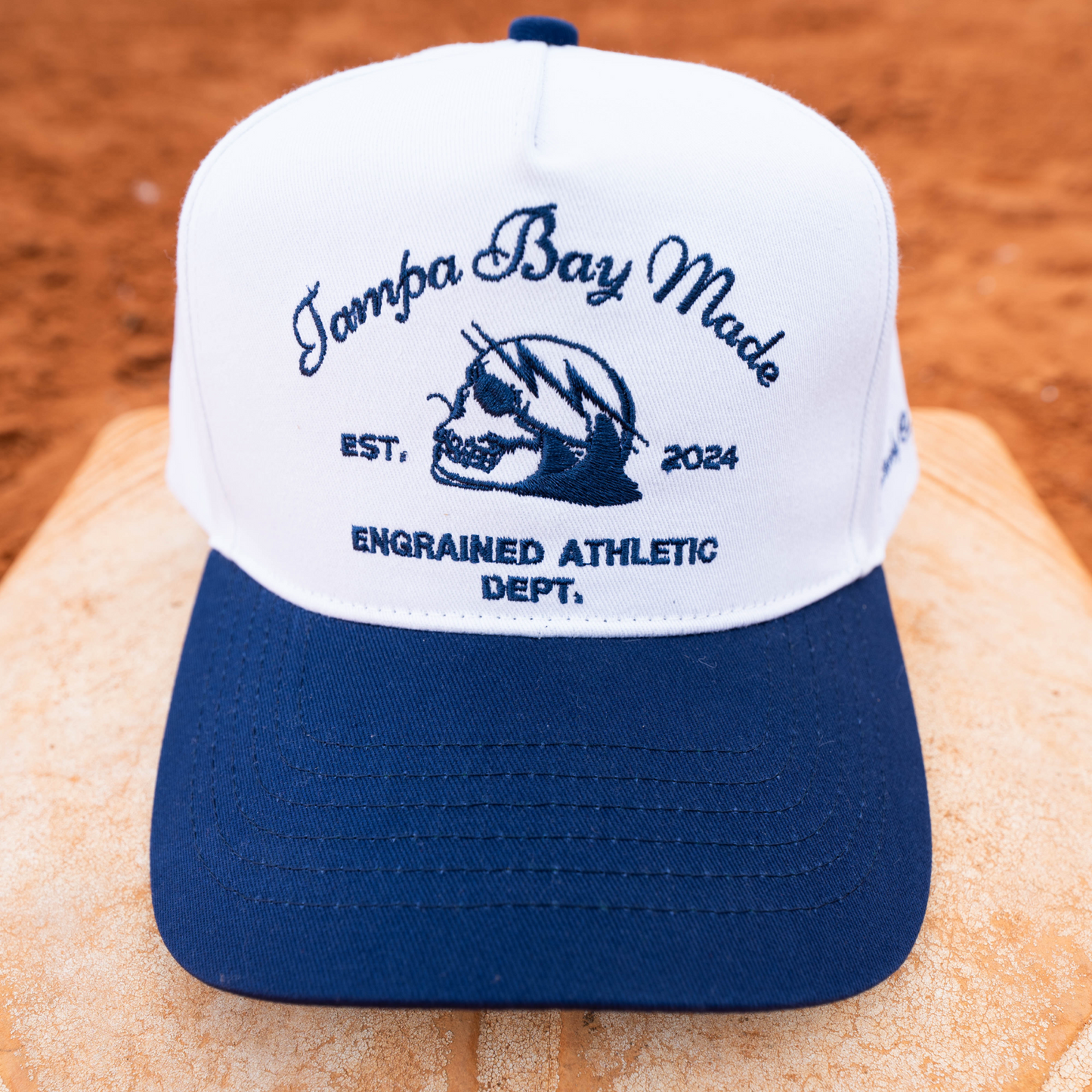 Tampa Bay Made Classic Snapback (White/Navy)