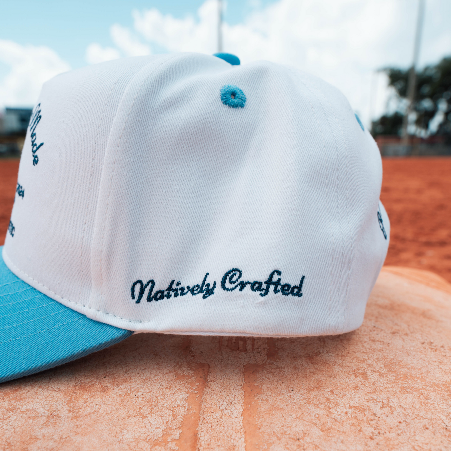 Tampa Bay Made Classic Snapback (White/Baby Blue/Navy)