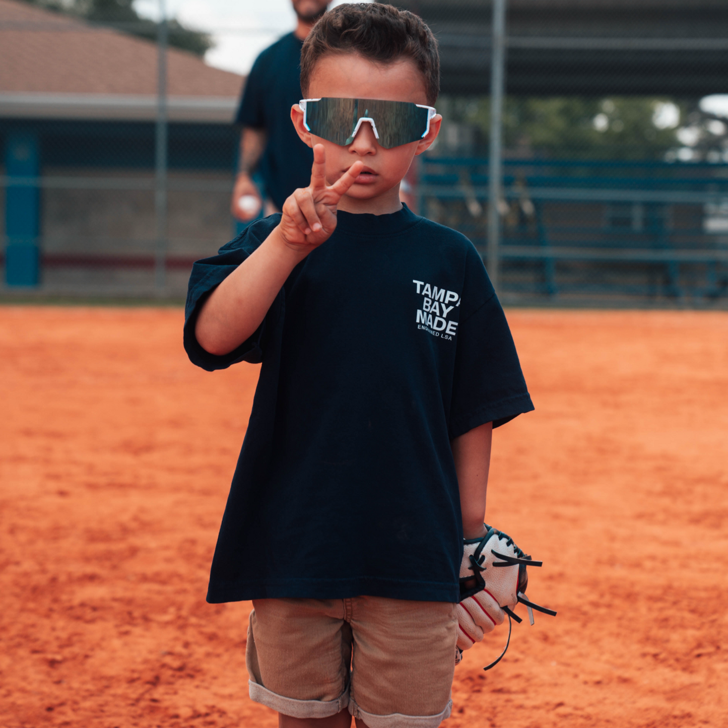 Youth Tampa Bay Made Staple Tee (Navy/White)