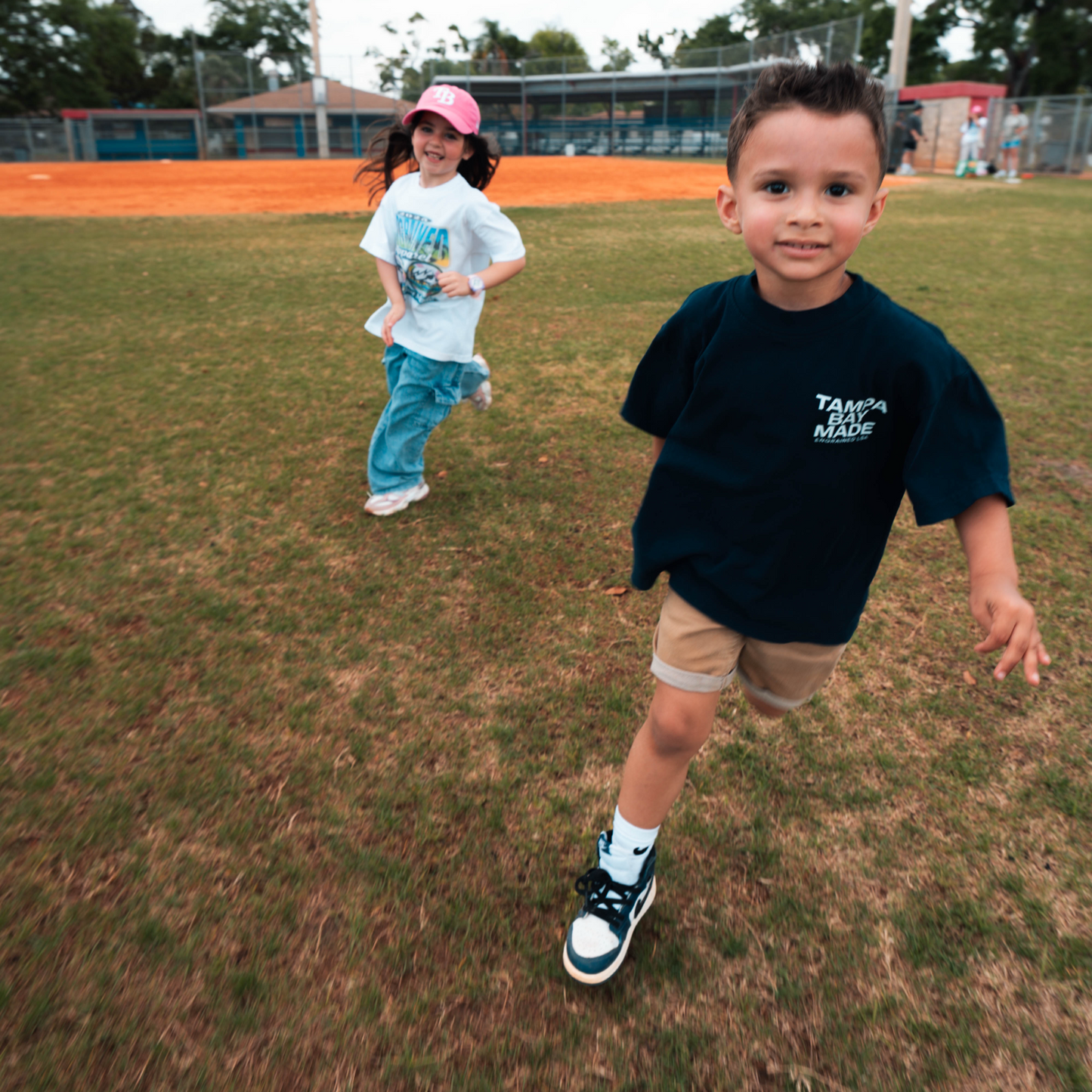Youth Tampa Bay Made Staple Tee (Navy/White)