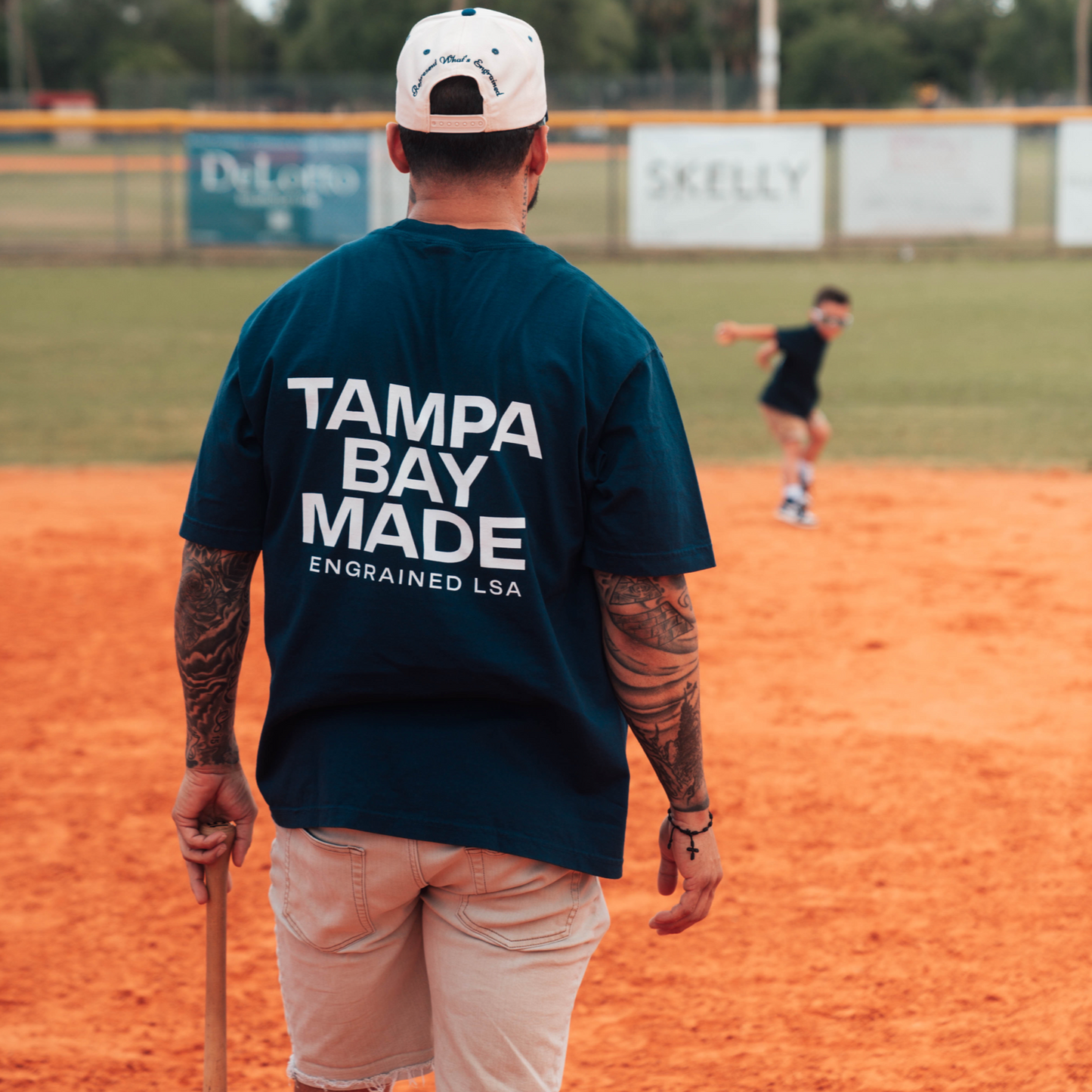Tampa Bay Made Classic Snapback (Cream/Navy)