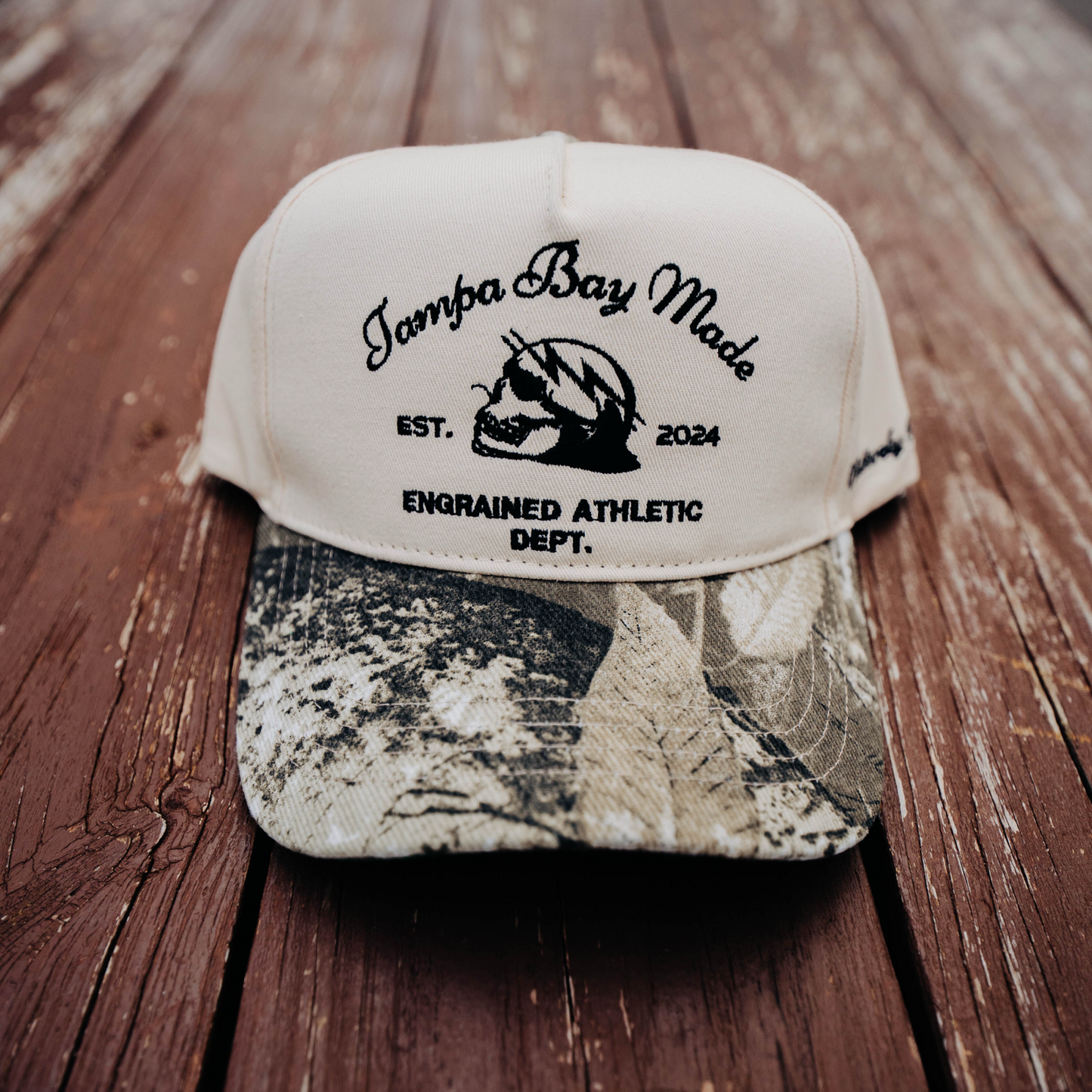Tampa Bay Made Classic Snapback (Cream/Tree Camo)