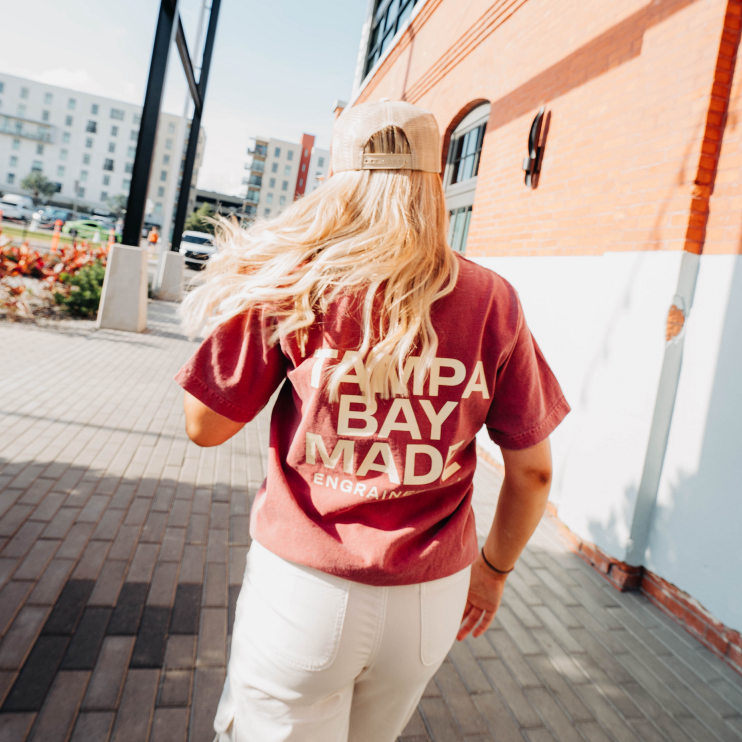 TBM Staple Tee (Washed Red/Cream)