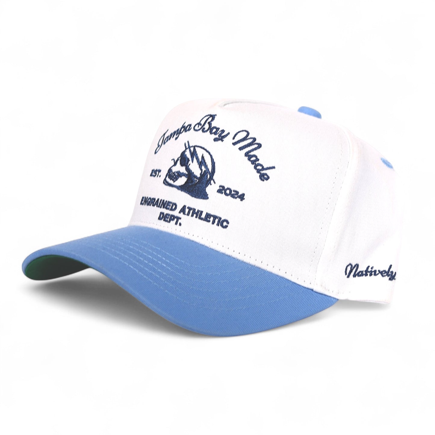 Tampa Bay Made Classic Snapback (White/Baby Blue/Navy)