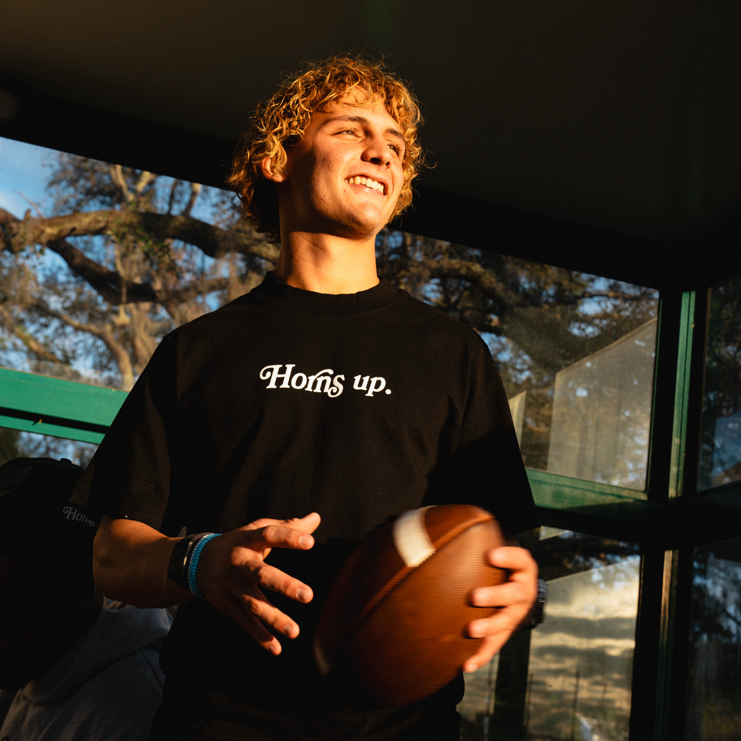 “Horns up.” Tee (Black)