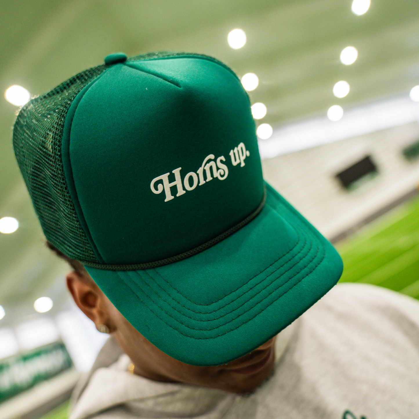 “Horns up.” Foam Trucker