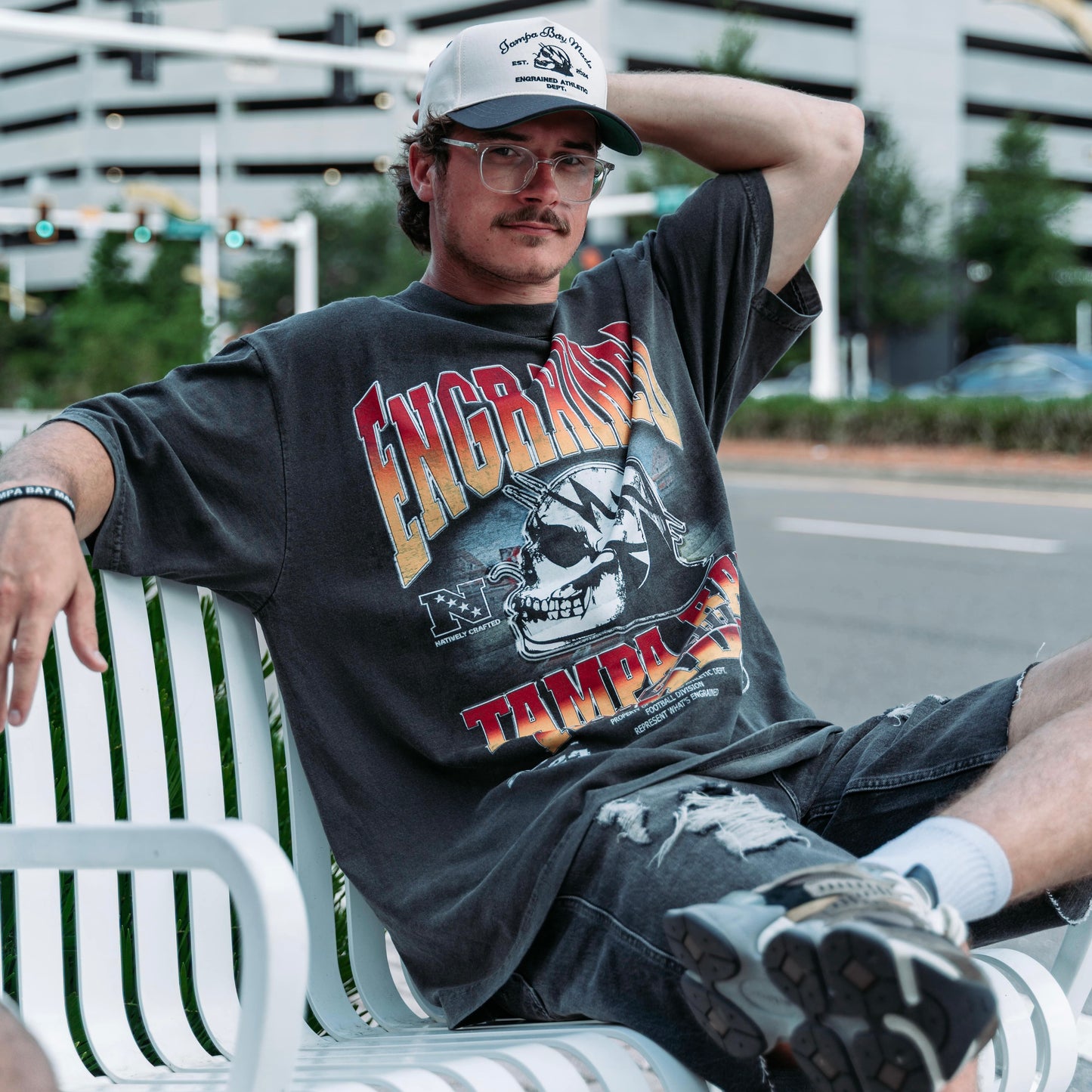 Limited Edition Football Division Graphic Tee (Grey)