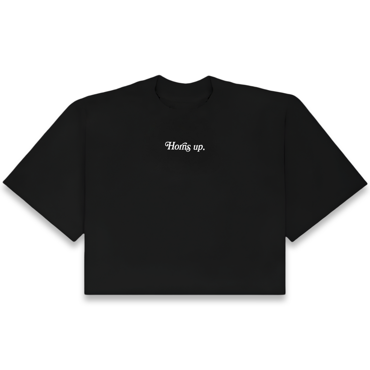 “Horns up.” Cropped Tee