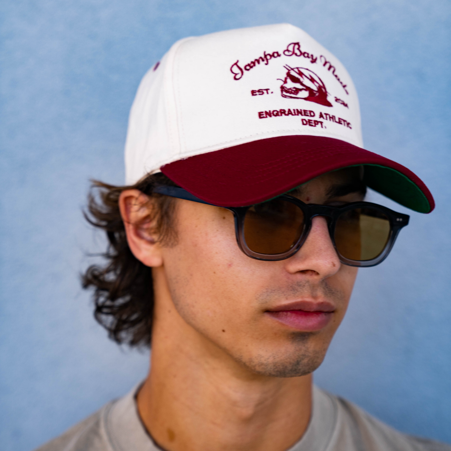 Tampa Bay Made Classic Snapback (Cream/Garnet)