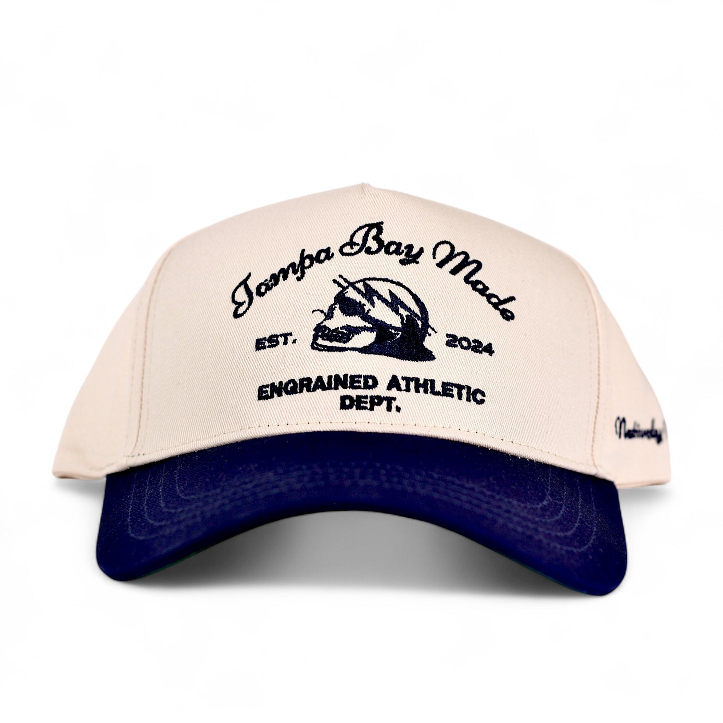 Tampa Bay Made Classic Snapback (Cream/Navy)