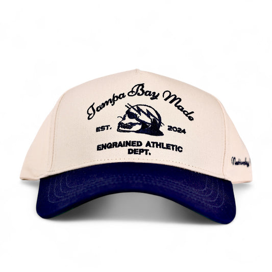 Tampa Bay Made Classic Snapback (Cream/Navy)