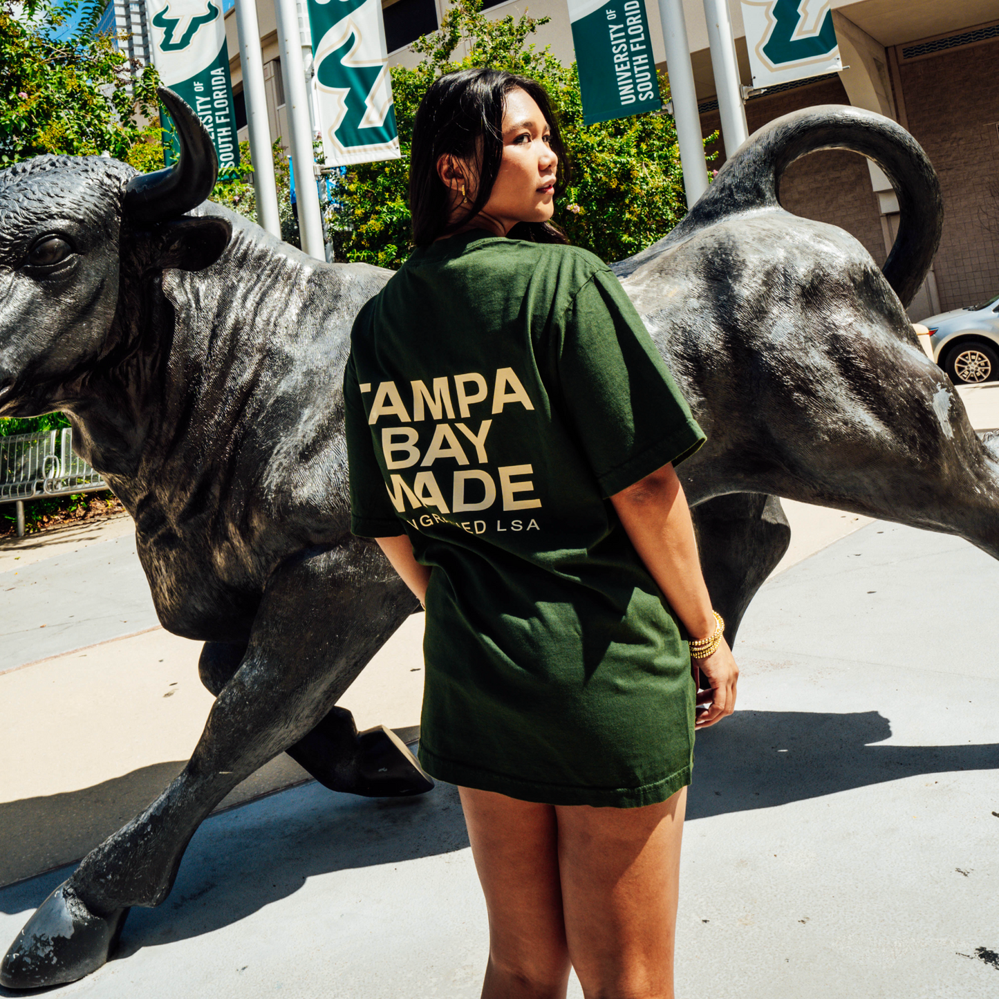 TBM Staple Tee (Forest/Cream)