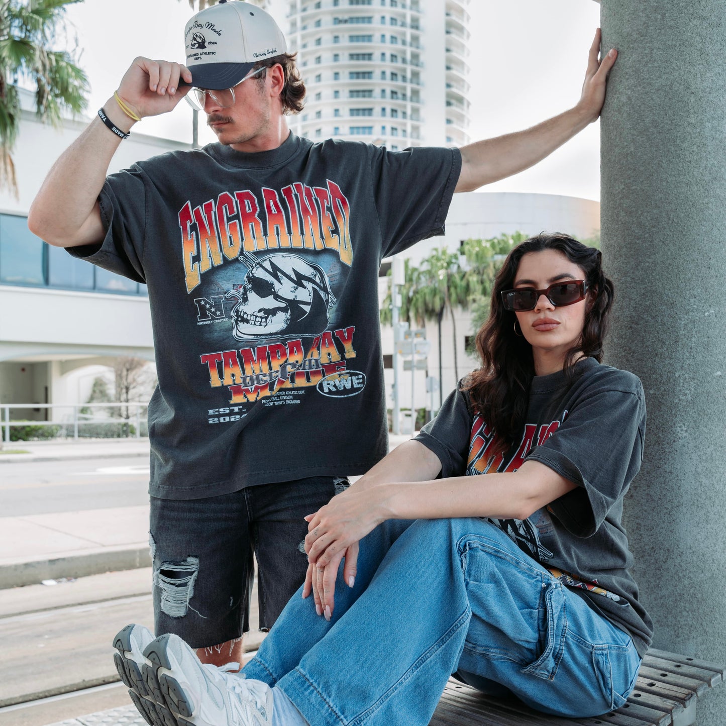 Limited Edition Football Division Graphic Tee (Grey)
