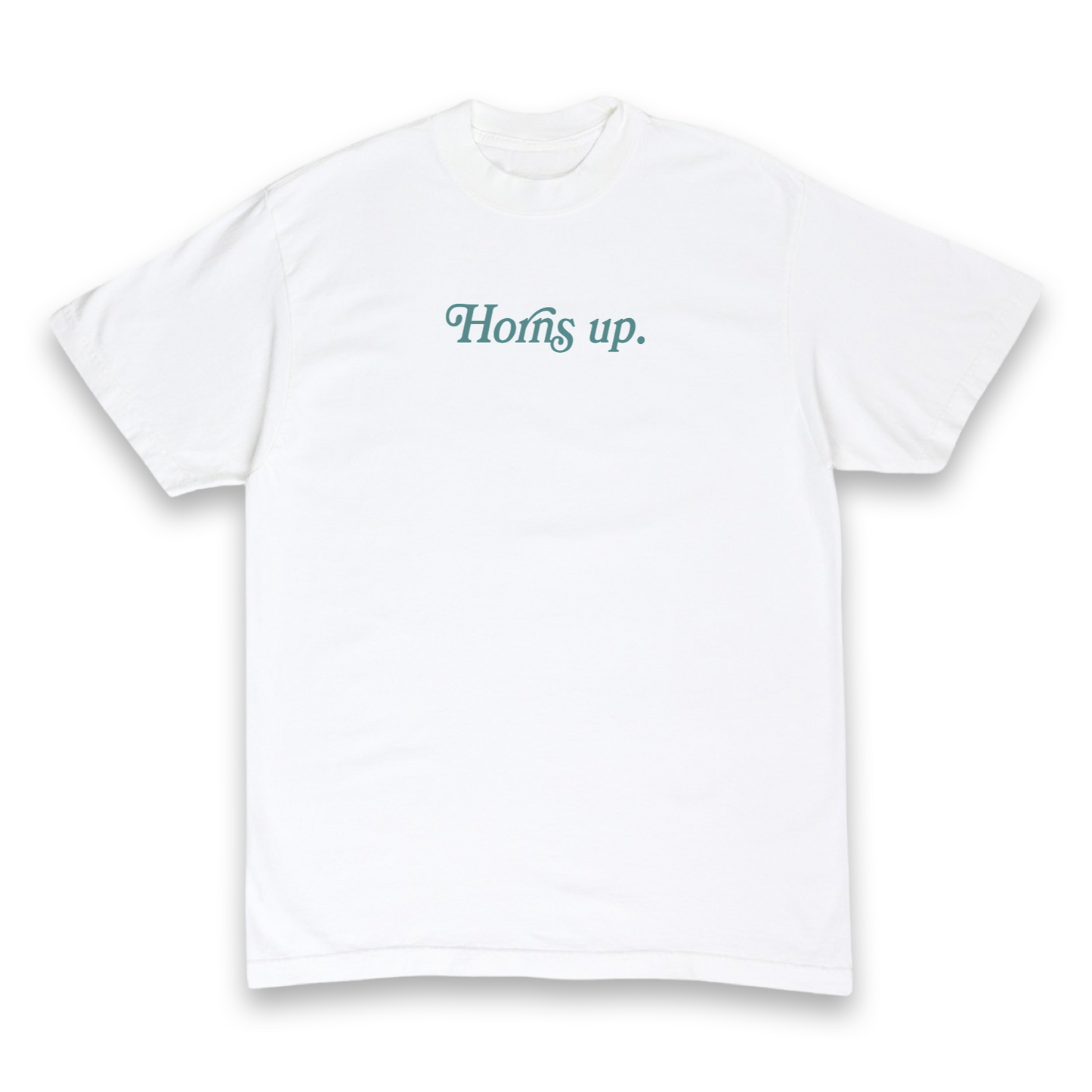 “Horns up.” Tee (White)