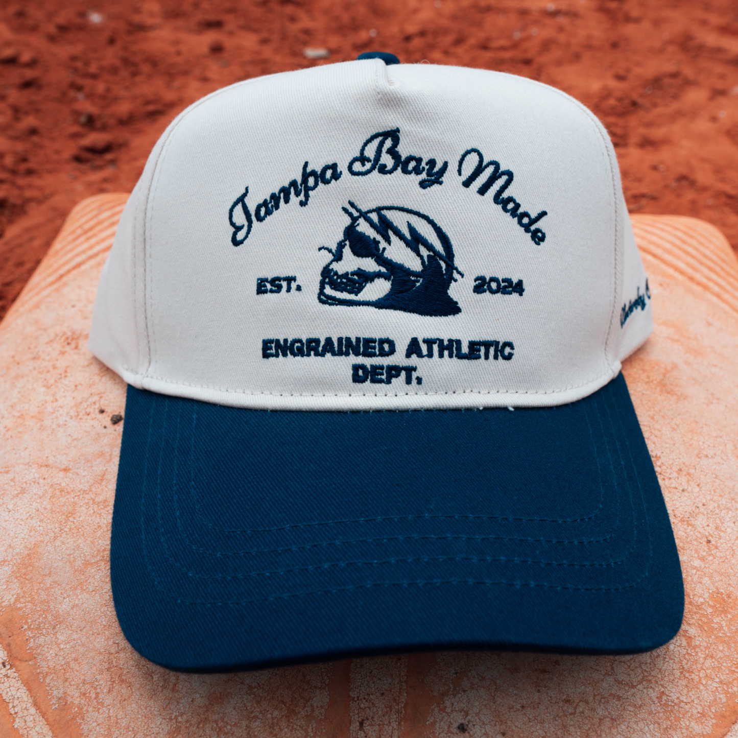 Tampa Bay Made Classic Snapback (Cream/Navy)