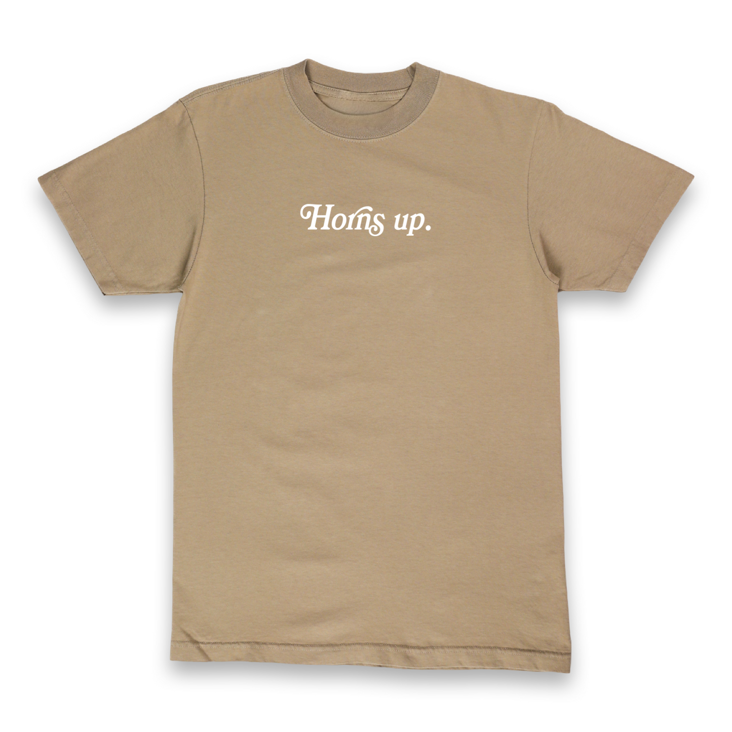 “Horns up.” Oversized Tee (Peanut)