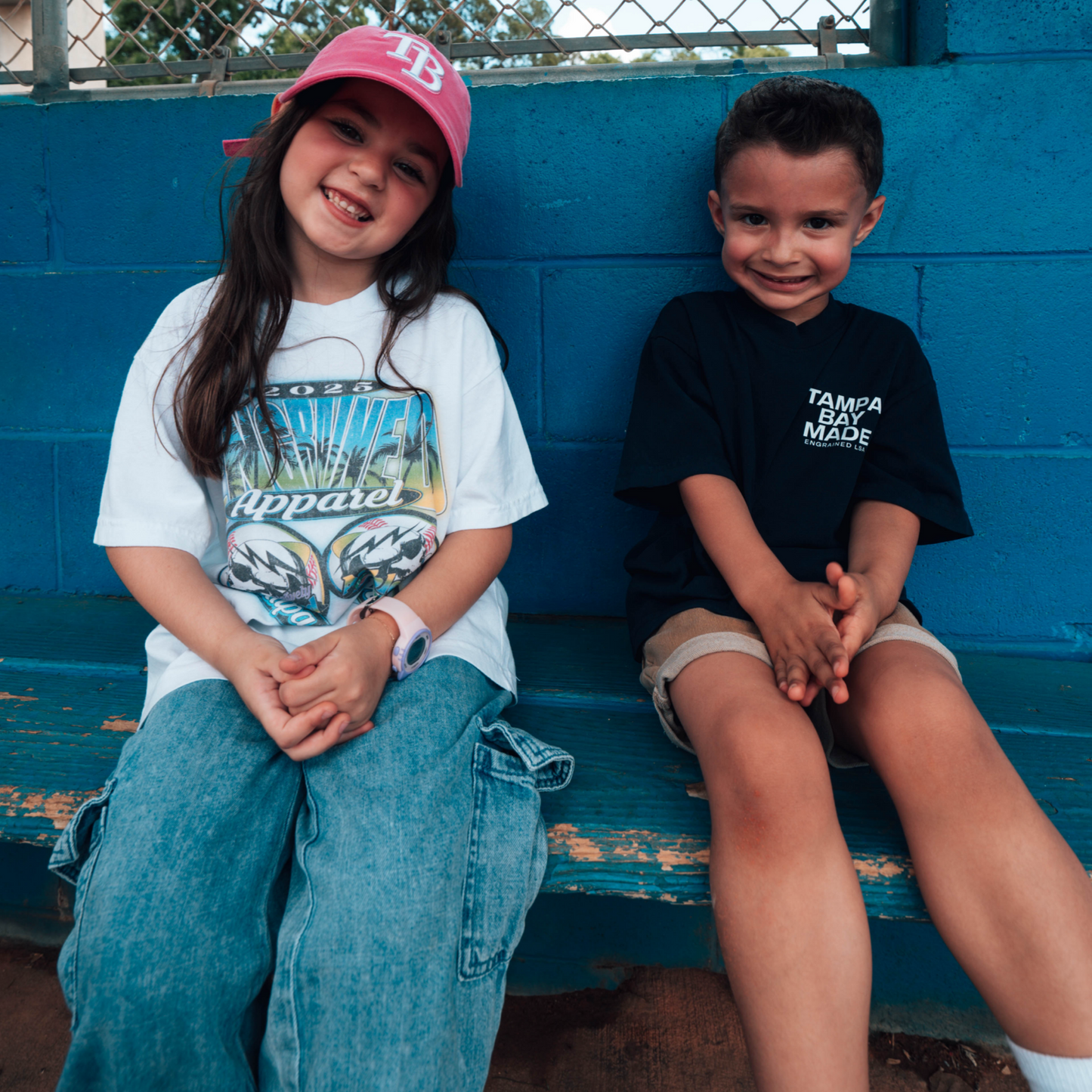 Youth Tampa Bay Made Staple Tee (Navy/White)