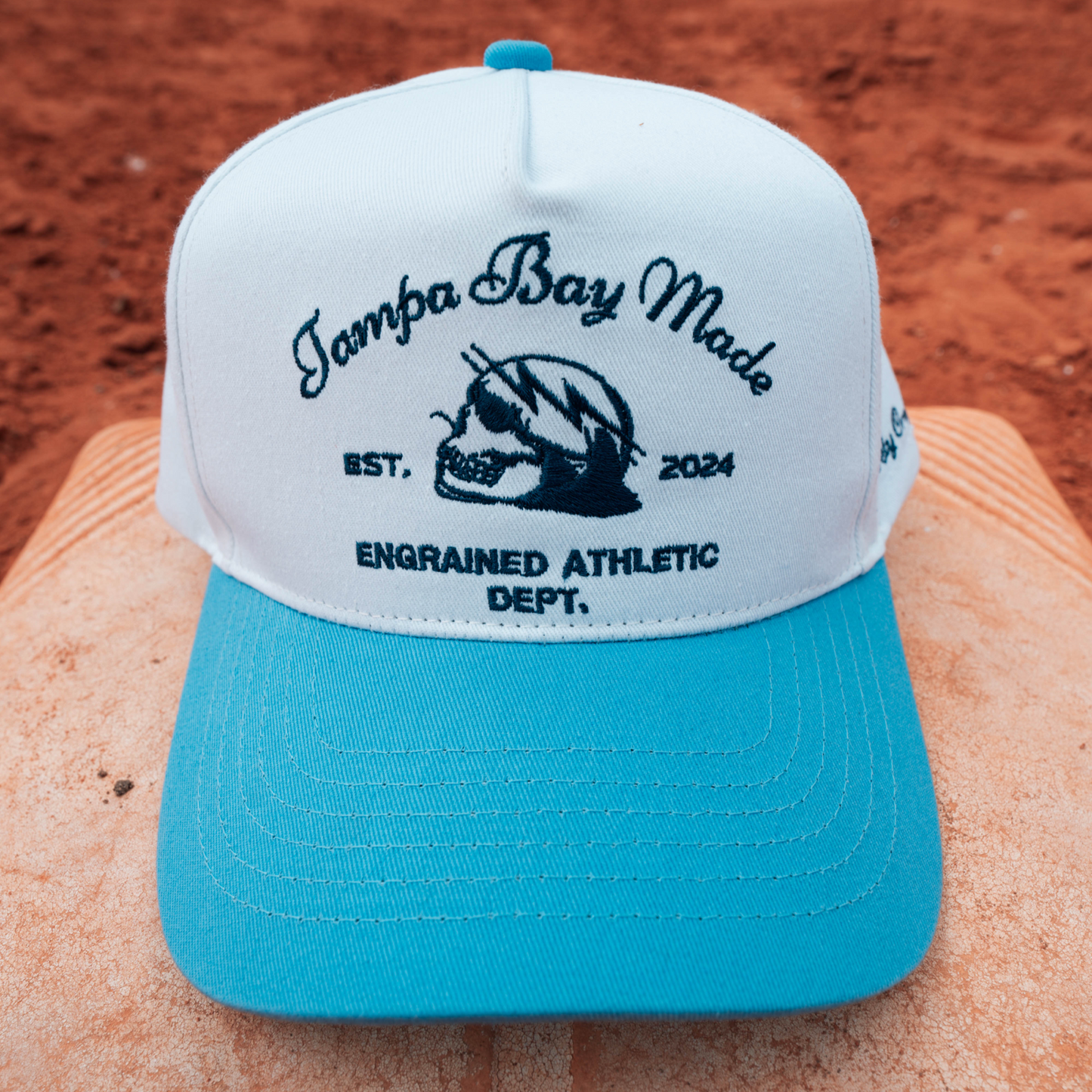 Tampa Bay Made Classic Snapback (White/Baby Blue/Navy)