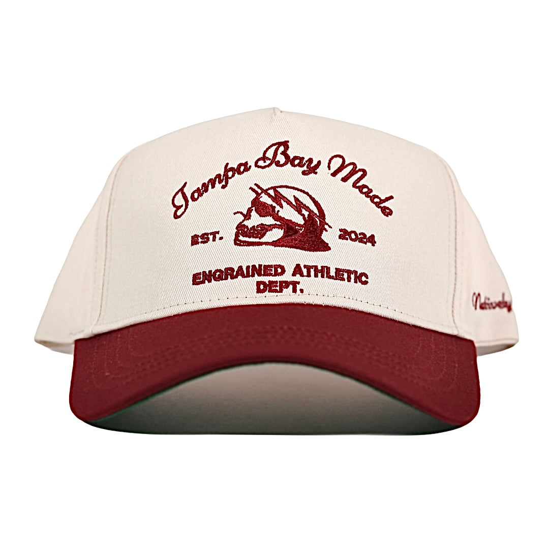 Tampa Bay Made Classic Snapback (Cream/Garnet)