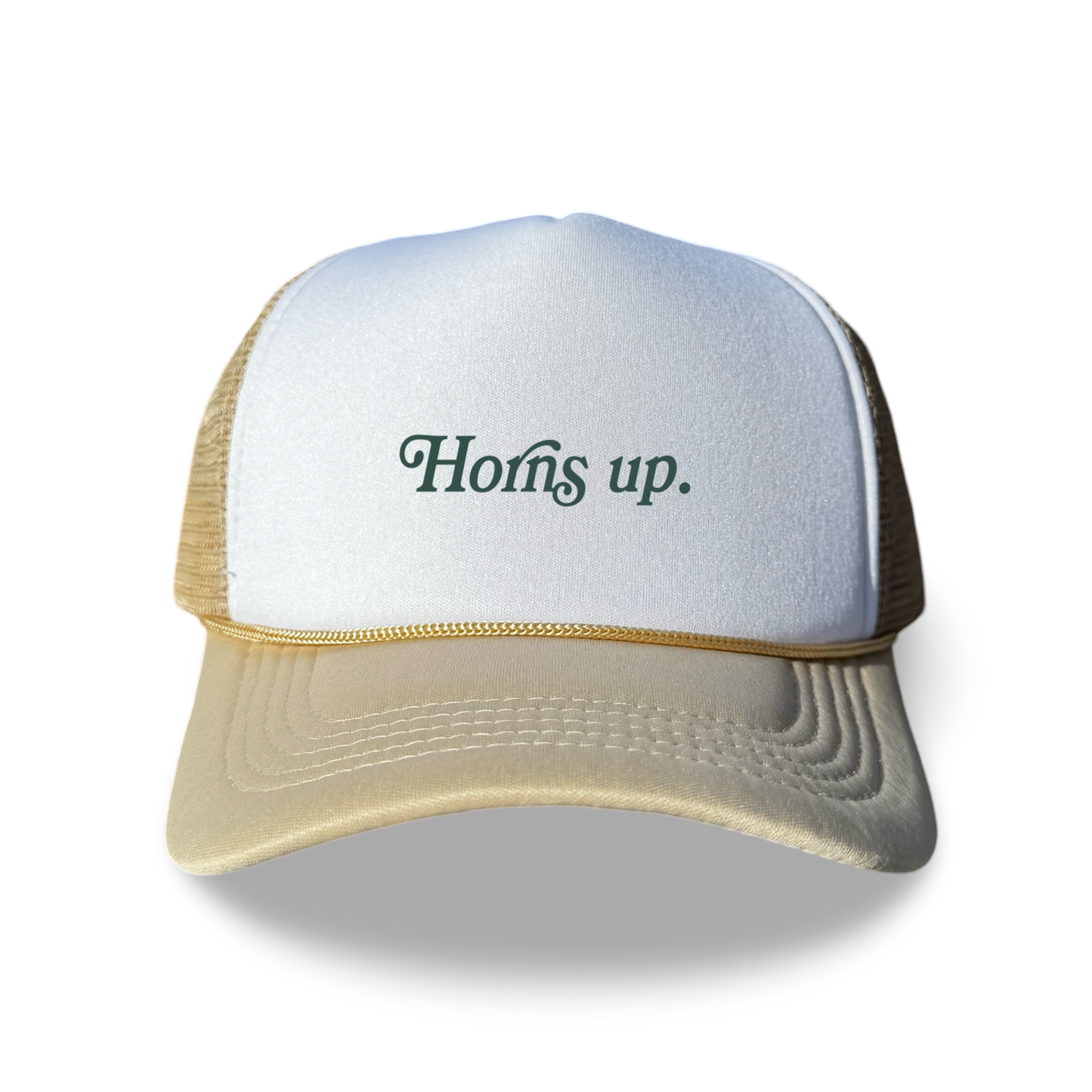 “Horns up.” Foam Trucker