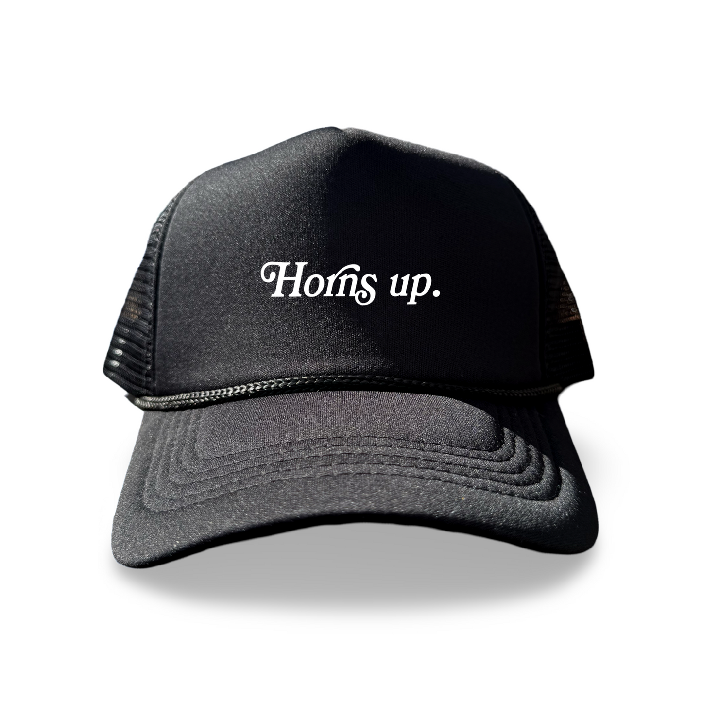 “Horns up.” Foam Trucker