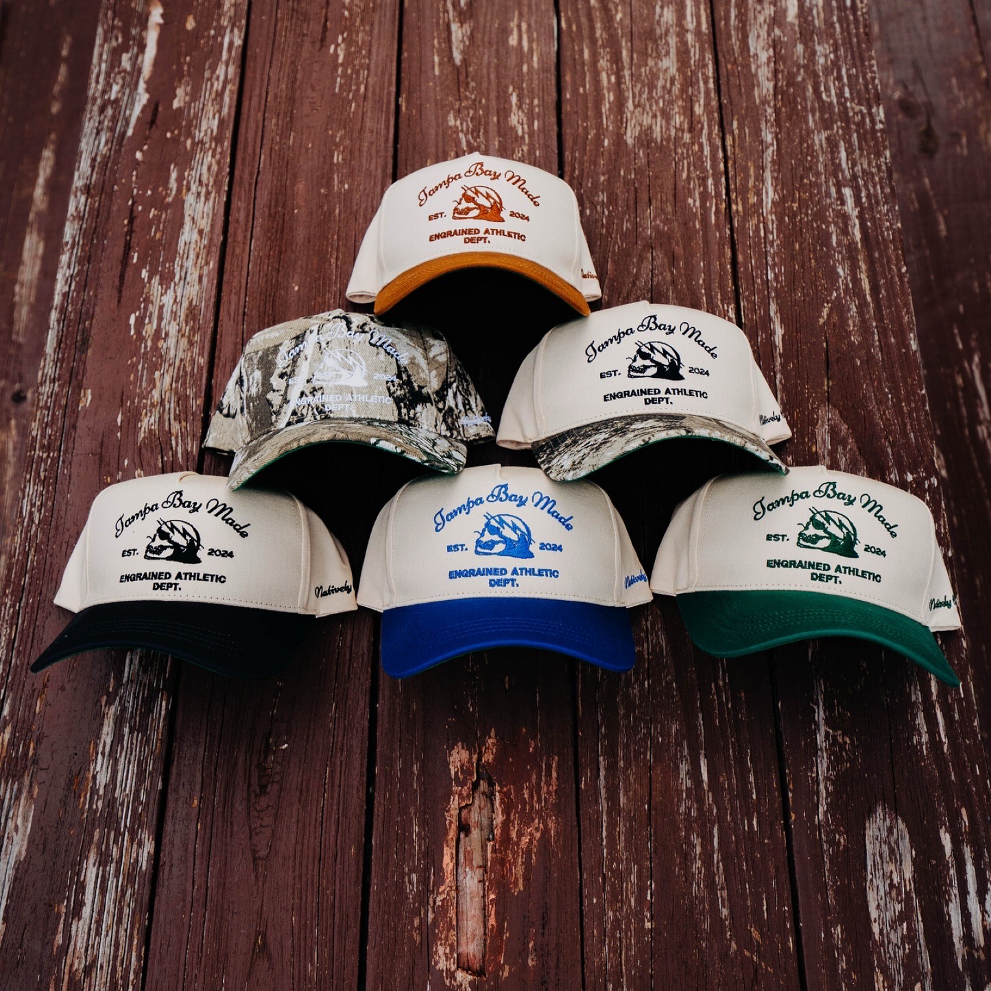 Tampa Bay Made Classic Snapback (Cream/Vintage Black)