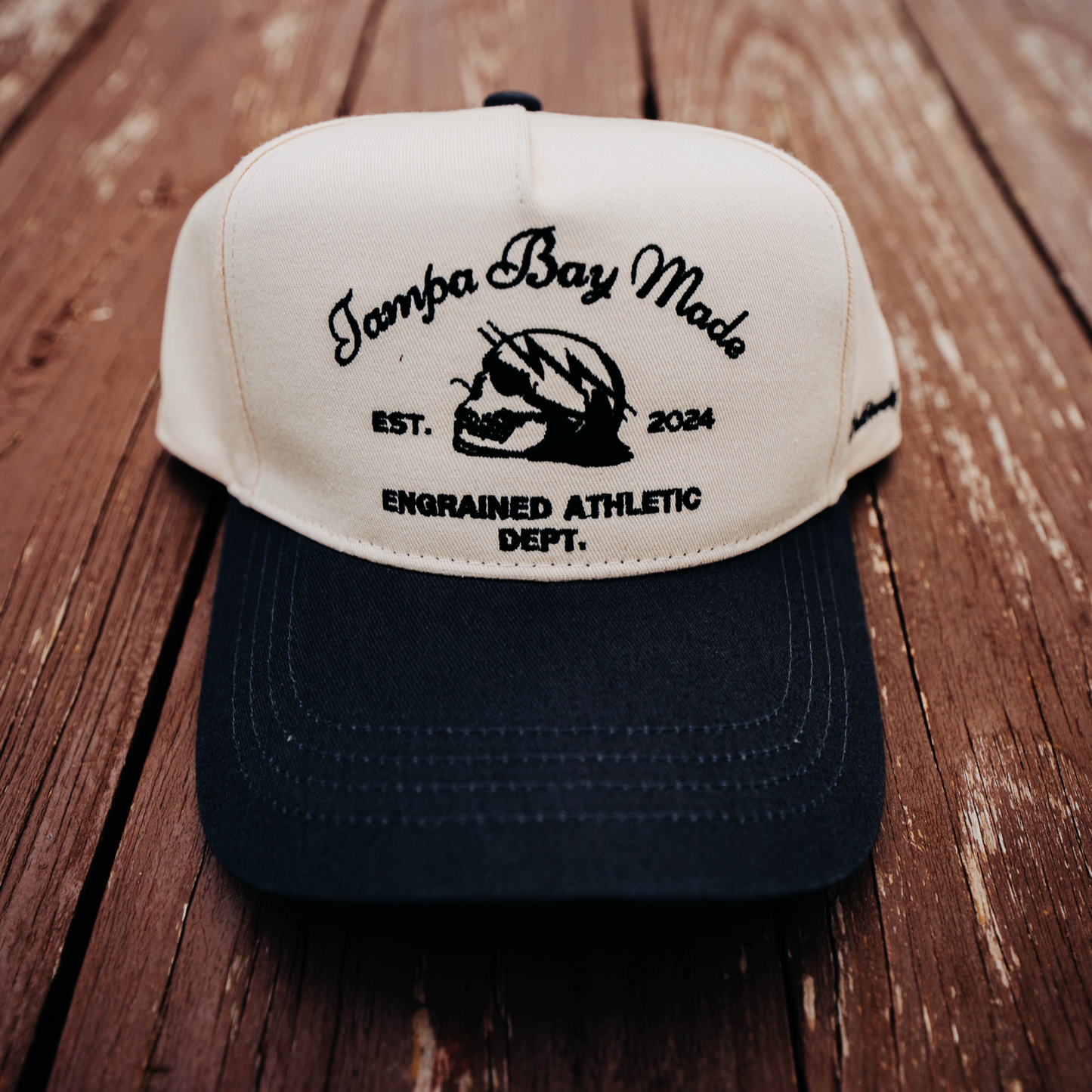 Tampa Bay Made Classic Snapback (Cream/Vintage Black)