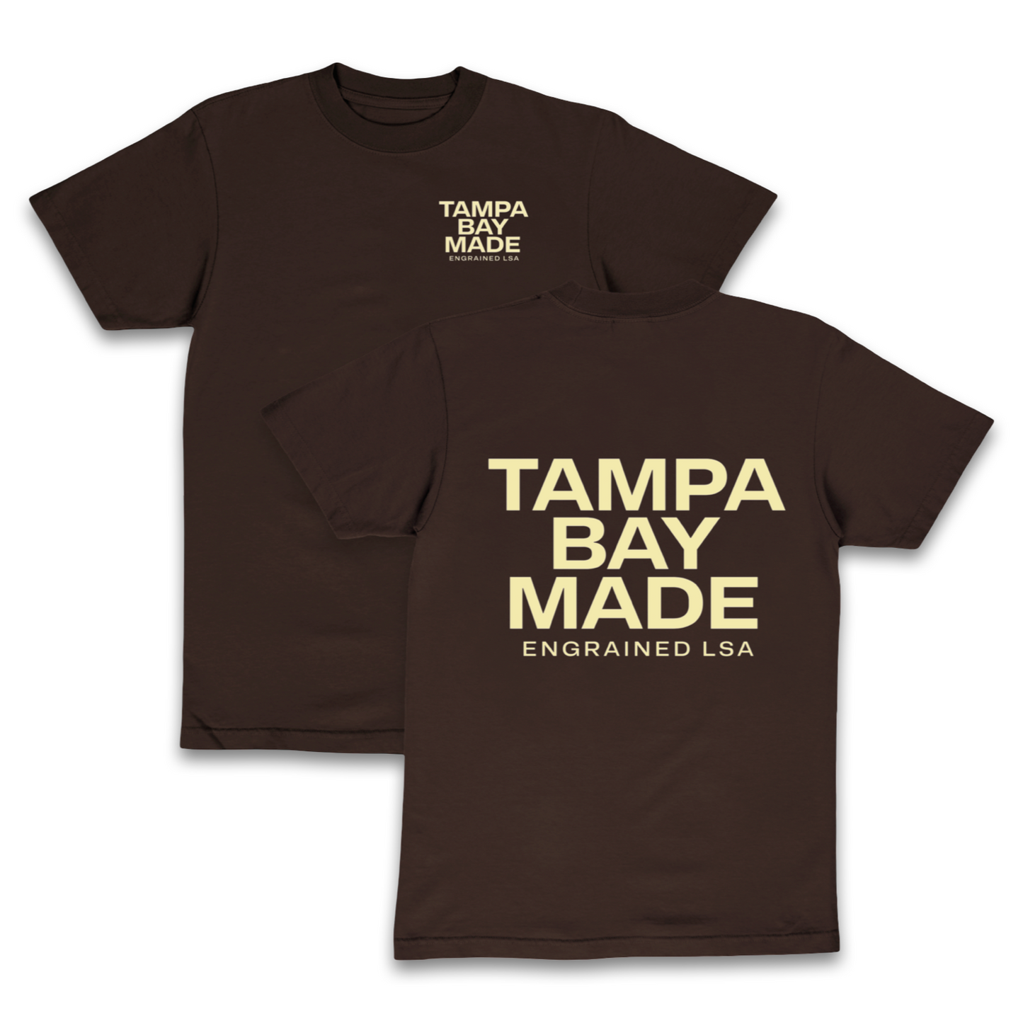 Tampa Bay Made Staple Tee (Brown/Cream)
