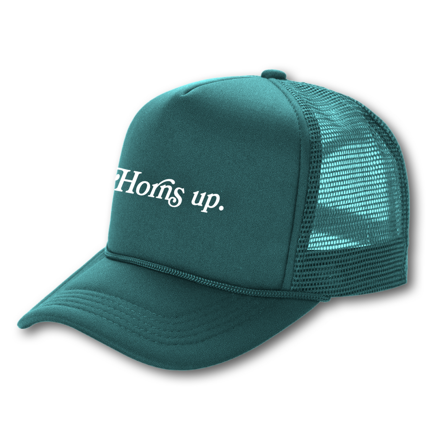 “Horns up.” Foam Trucker