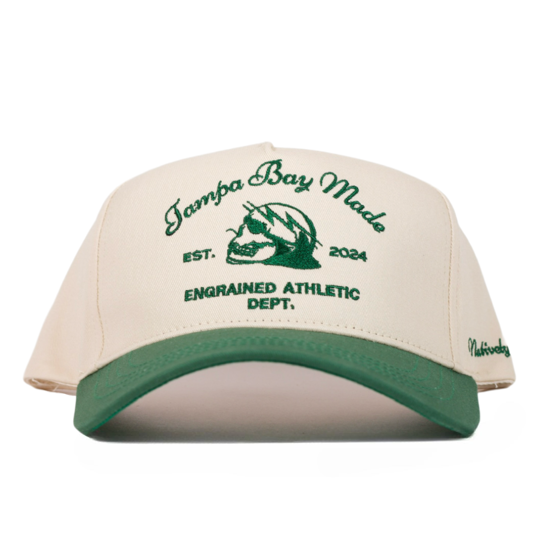 Tampa Bay Made Classic Snapback (Cream/Emerald)