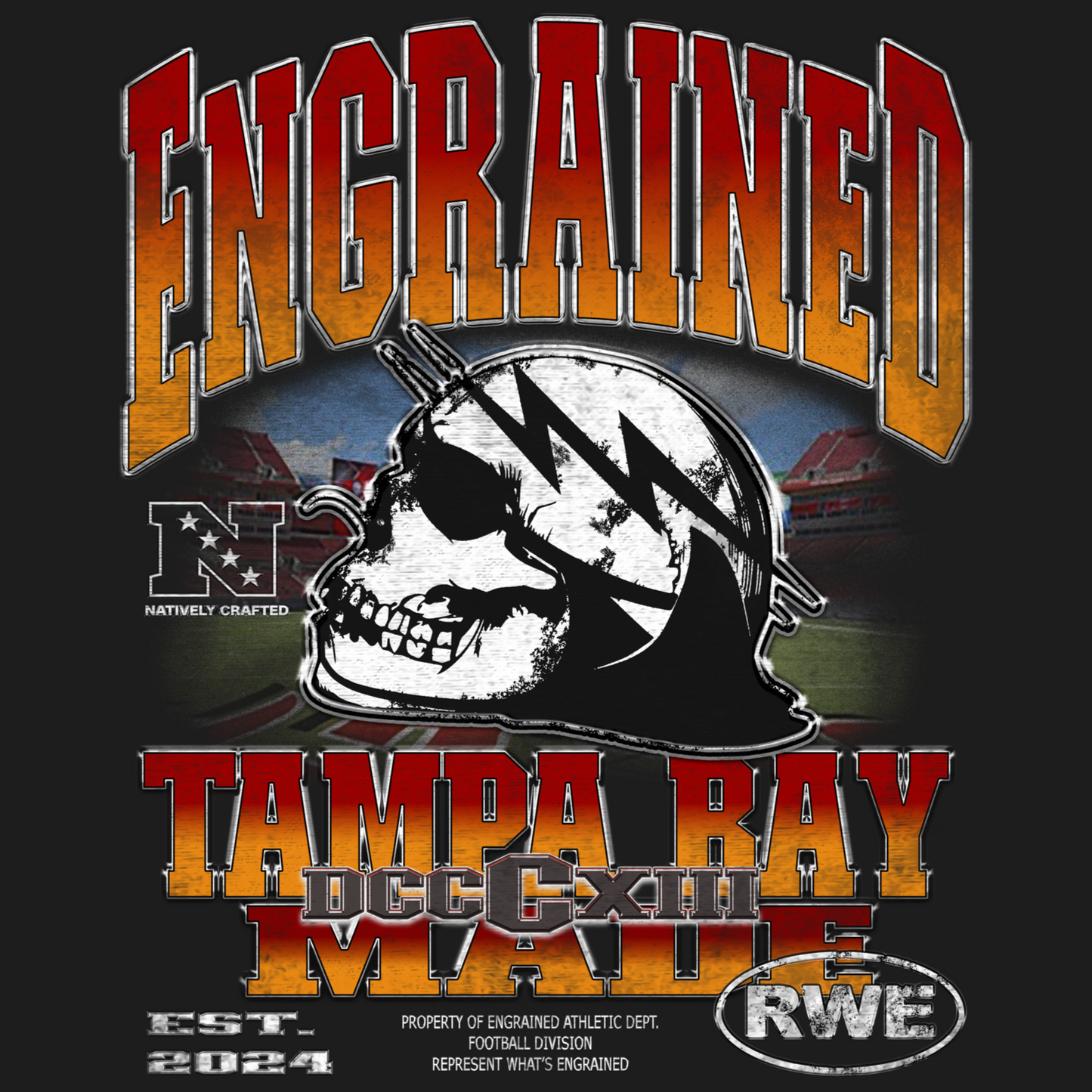 Limited Edition Football Division Graphic Tee (Red)