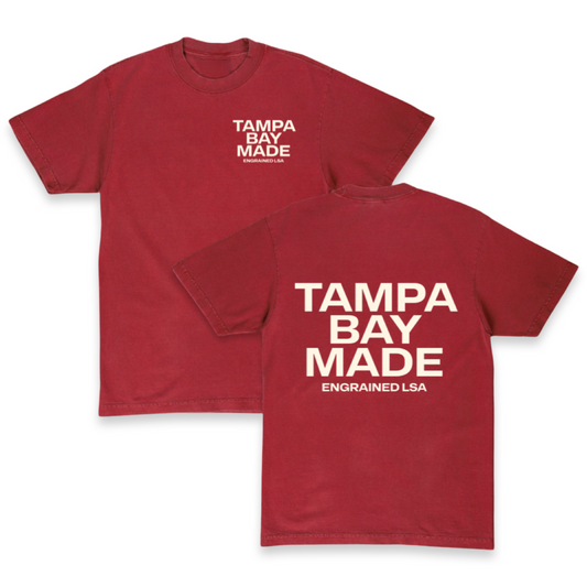 Tampa Bay Made Staple Tee (Washed Red/Cream)