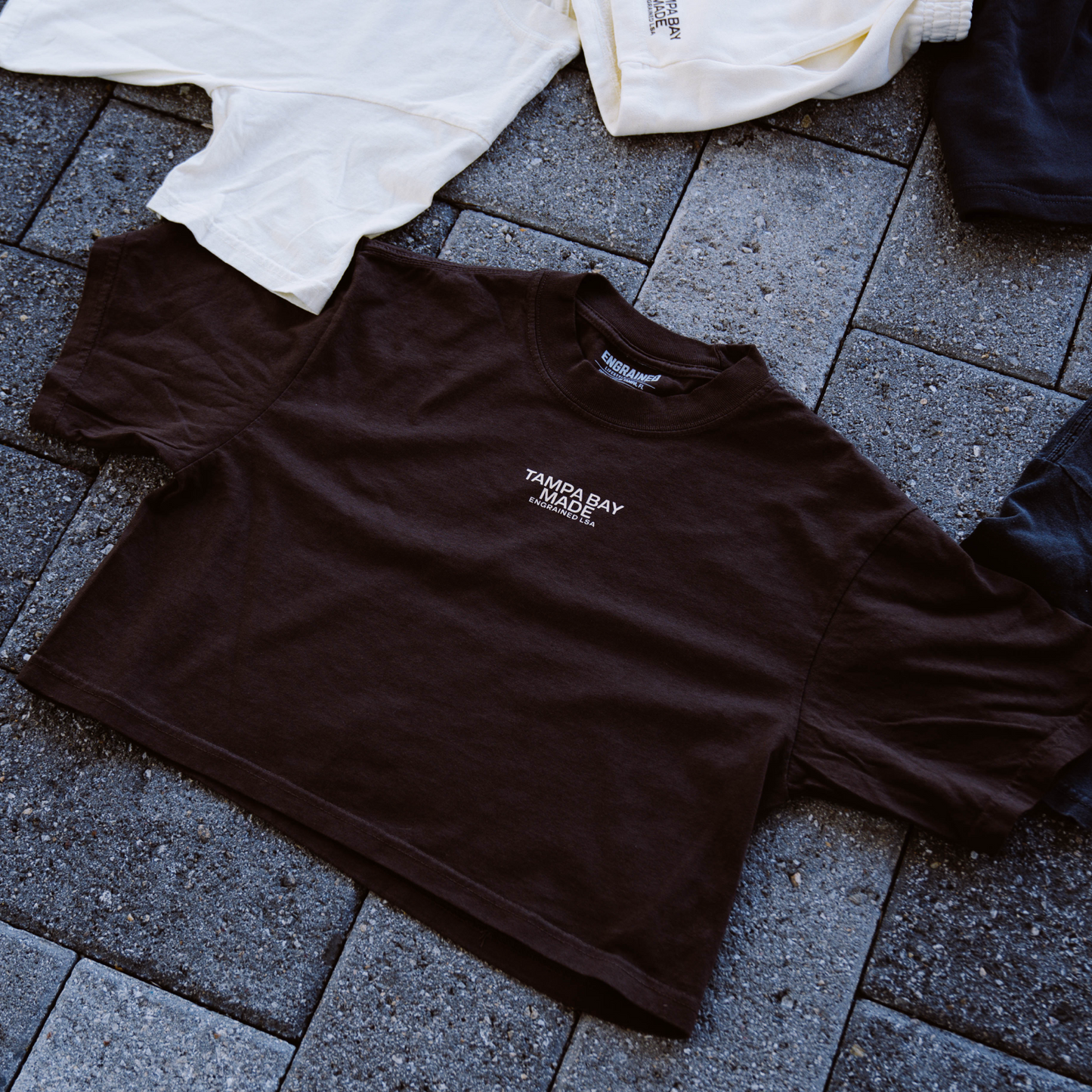 Tampa Bay Made Cropped Staple Tee (Brown)