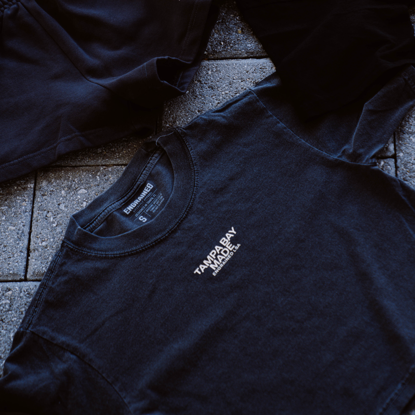 Tampa Bay Made Cropped Staple Tee (Grey)
