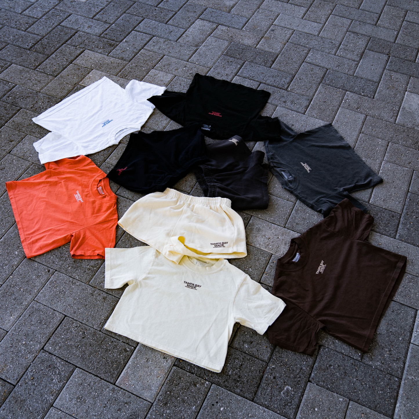 Tampa Bay Made Cropped Staple Tee (Grey)