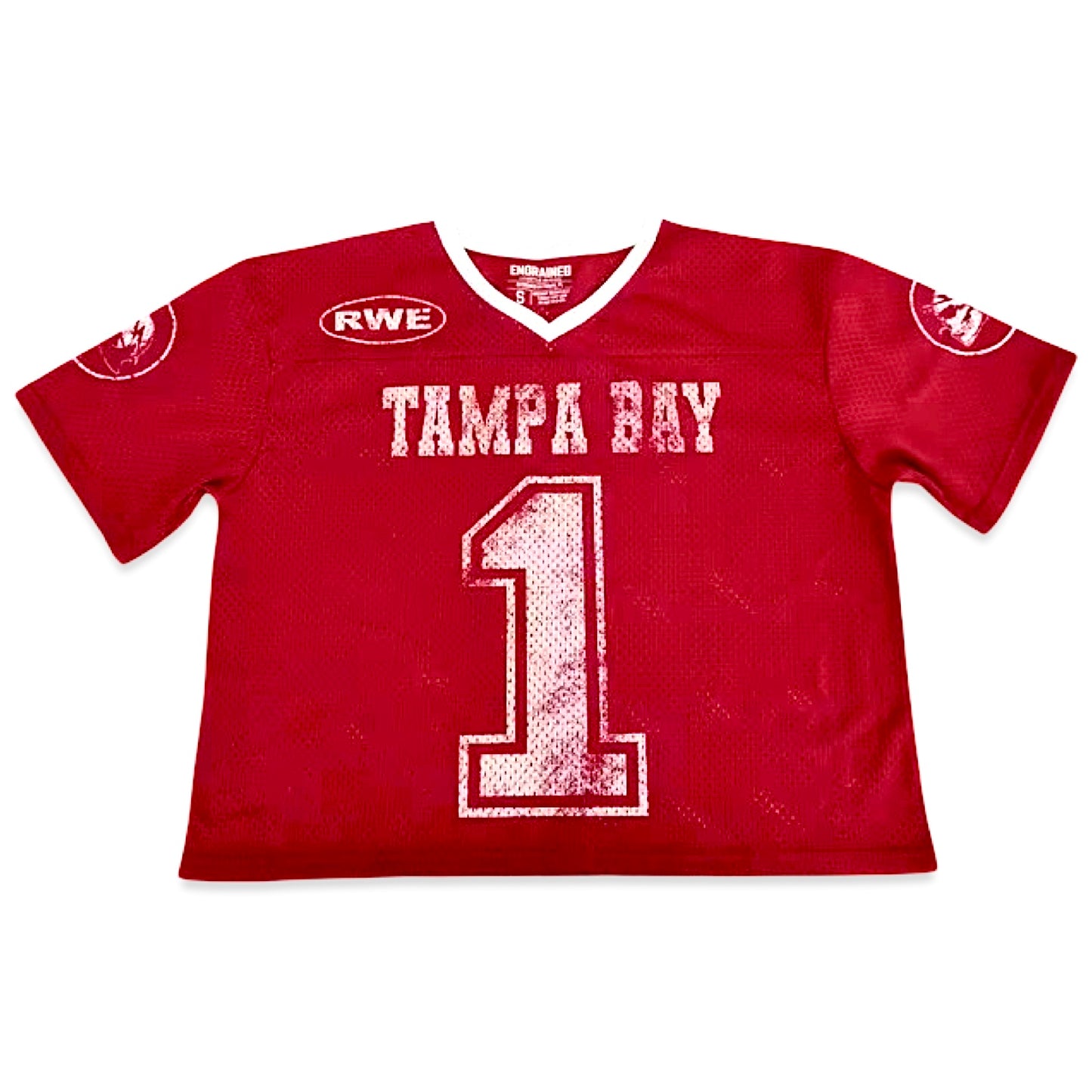Tampa Bay Made Vintage Cropped Jersey (Red)