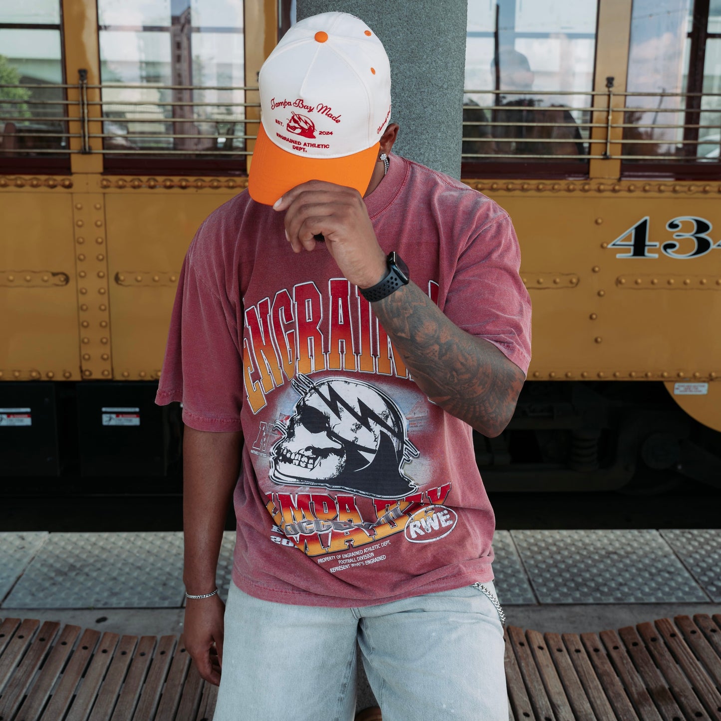 Limited Edition Football Division Graphic Tee (Red)