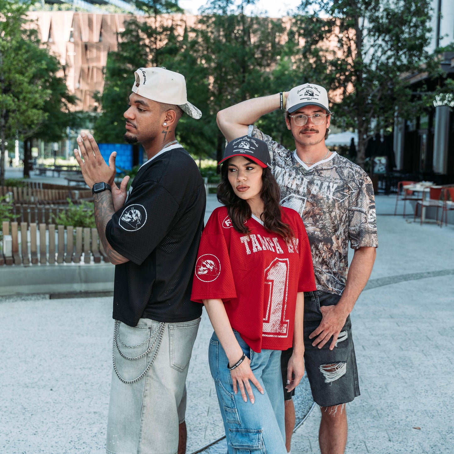 Tampa Bay Made Vintage Cropped Jersey (Red)