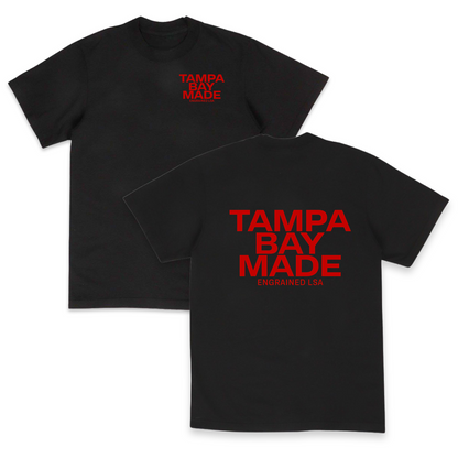 TBM Staple Tee (Black/Bright Red)