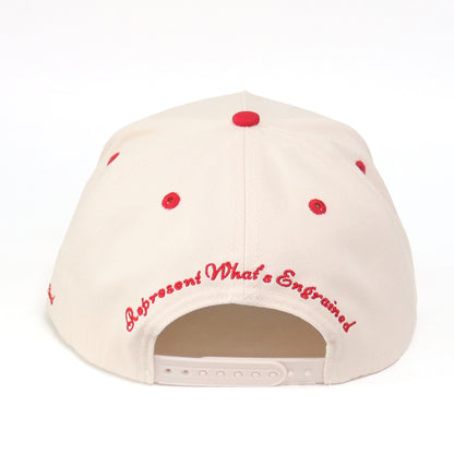Tampa Bay Made Classic Snapback (Cream/Creamsicle/Red)