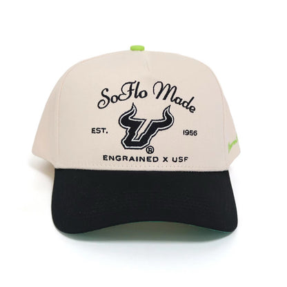 SoFlo Made Classic SnapBack (Cream/Black/Slime)