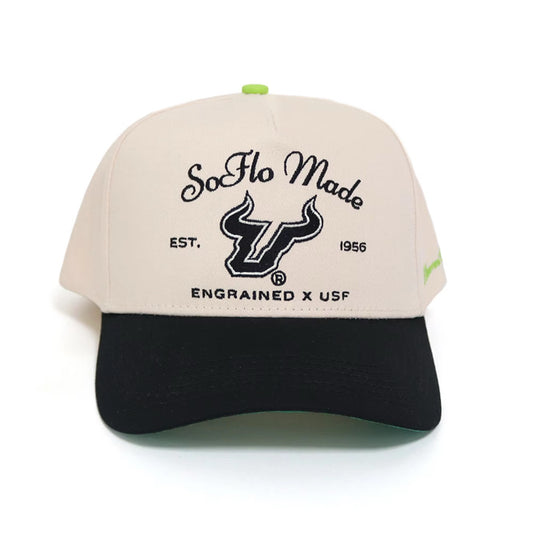 SoFlo Made Classic SnapBack (Cream/Black/Slime)