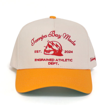 Tampa Bay Made Classic Snapback (Cream/Creamsicle/Red)