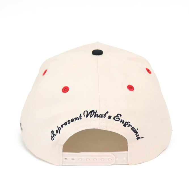 Tampa Bay SPARTY Runner Vintage Wave Snapback (Cream/Black/Red)
