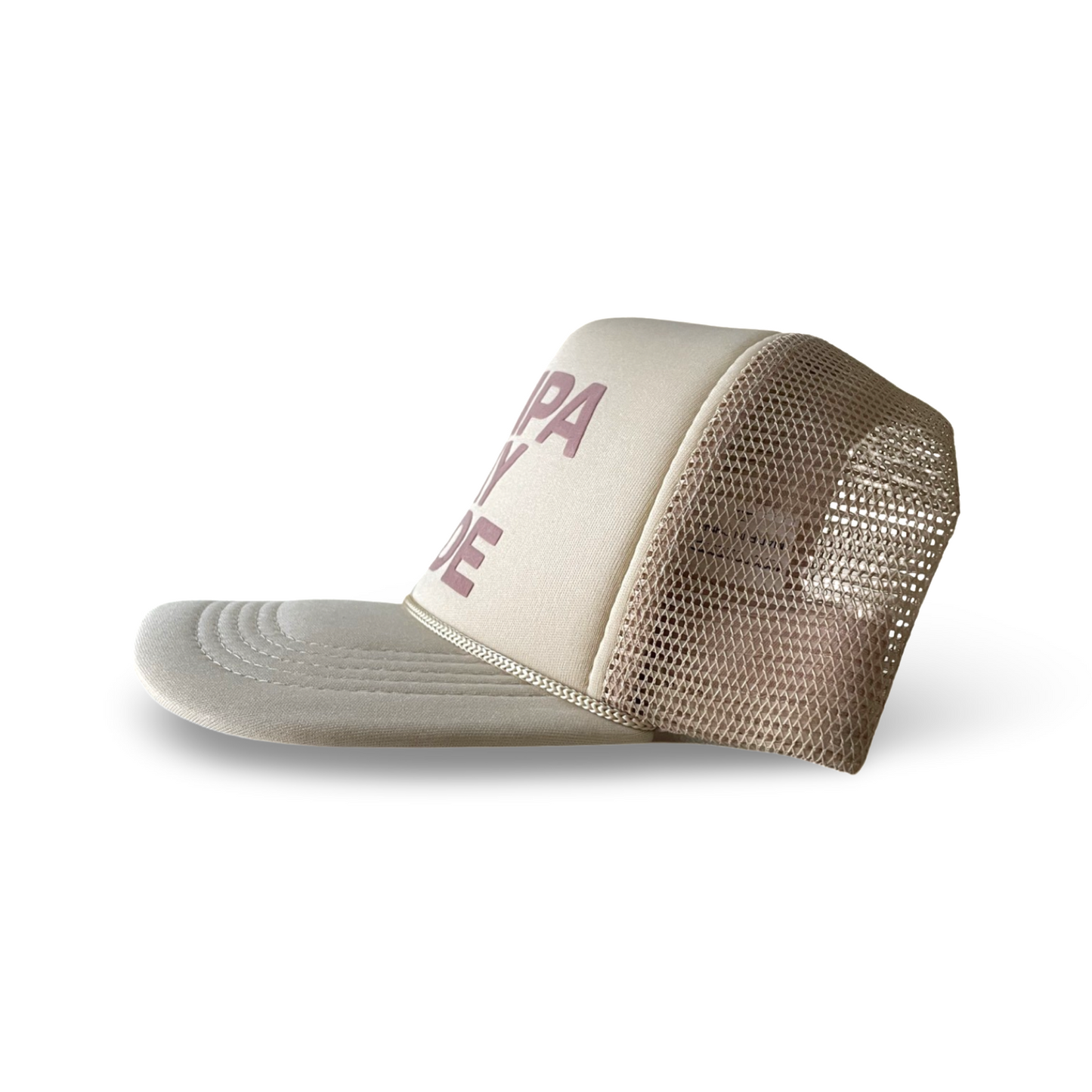 TBM Puff Print Foam Trucker (Cream/Brown)