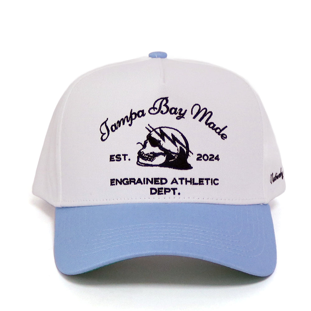 Tampa Bay Made Classic Snapback (White/Baby Blue/Navy)