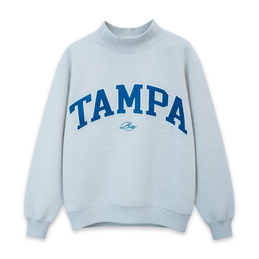 Tampa Bay Varsity Mockneck (Heather Gray/Royal/ White)